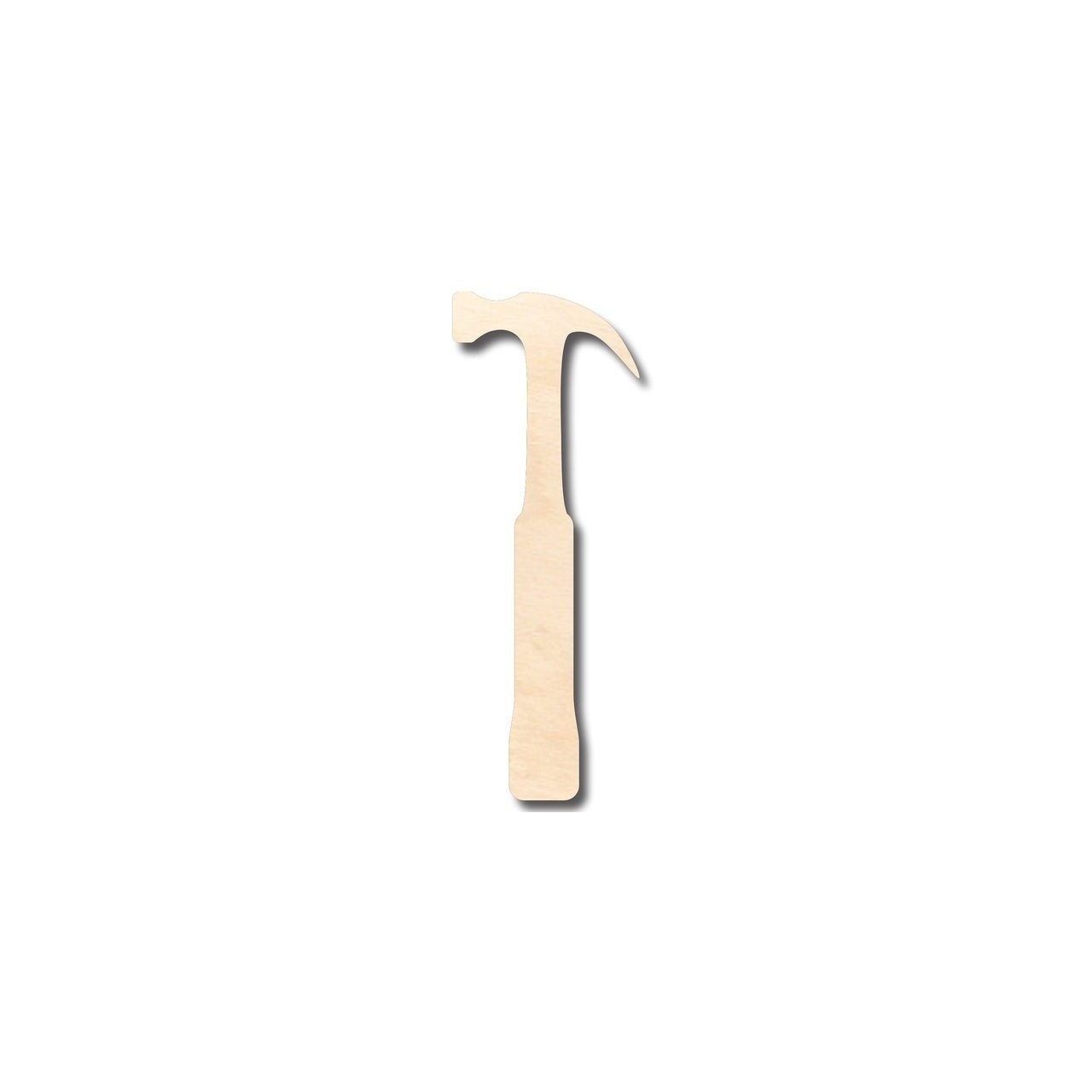 Unfinished Wood Hammer Shape - Tool - Craft - up to 46" DIY - NameSigns.com