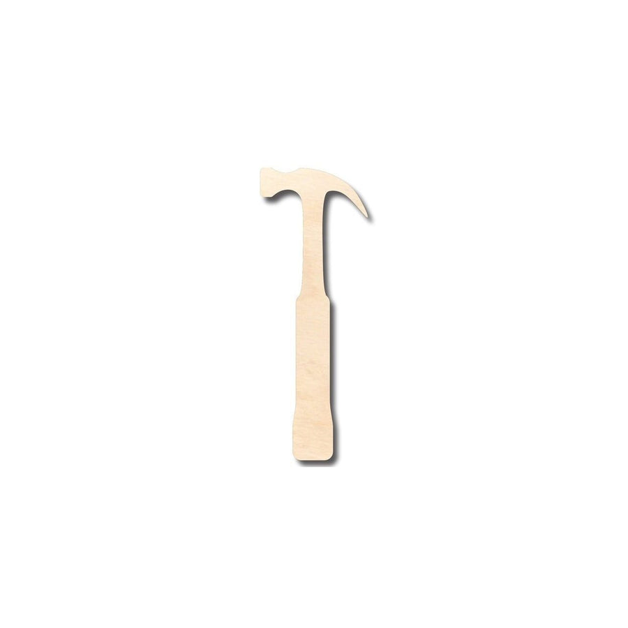 Unfinished Wood Hammer Shape - Tool - Craft - up to 46" DIY - NameSigns.com