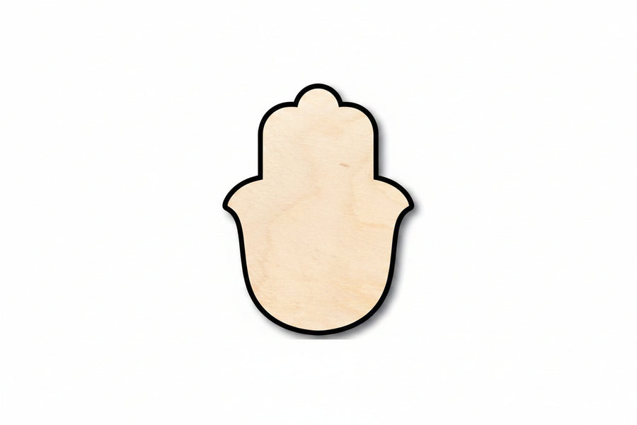 Unfinished Wood Hamsa Shape - Craft - up to 46" DIY - NameSigns.com