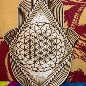 Unfinished Wood Hamsa Shape - Craft - up to 46" DIY - NameSigns.com