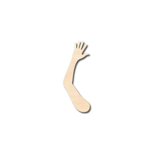 Unfinished Wood Hand and Arm Shape - Craft - up to 46" DIY - NameSigns.com