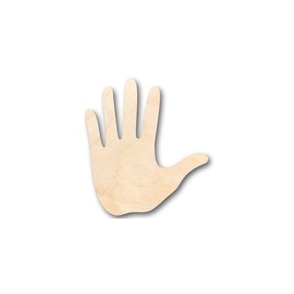 Unfinished Wood Hand Shape - Craft - up to 46" DIY - NameSigns.com