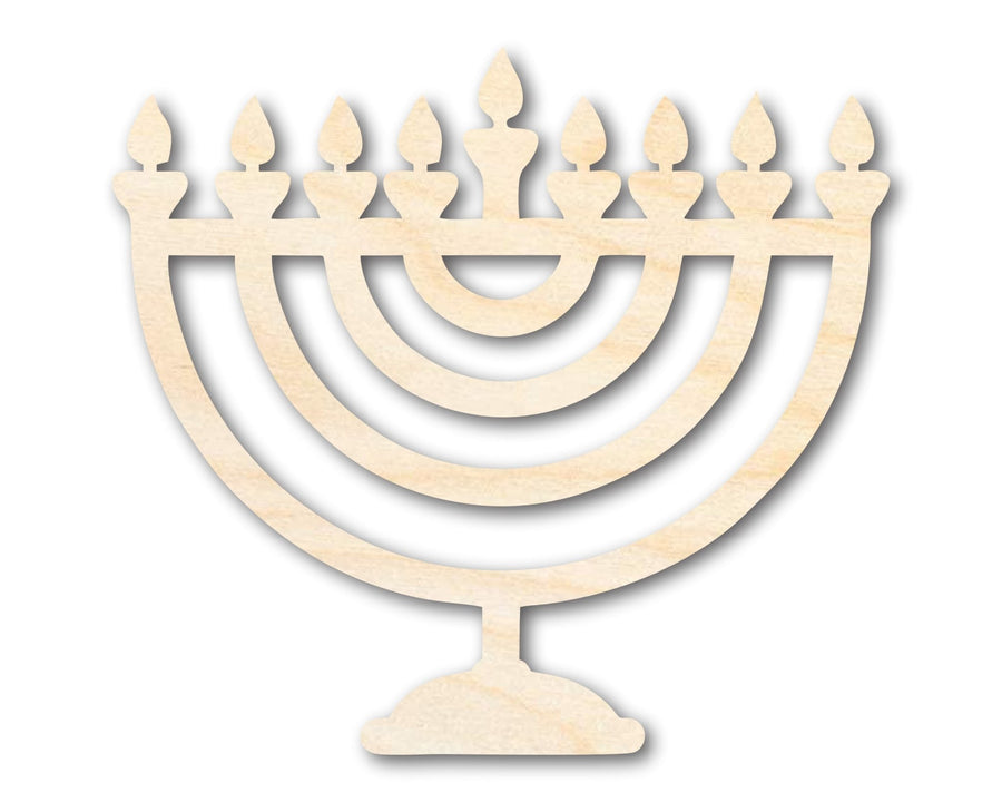 Unfinished Wood Hanukkah Shape | DIY Craft Cutout | up to 46" DIY - NameSigns.com