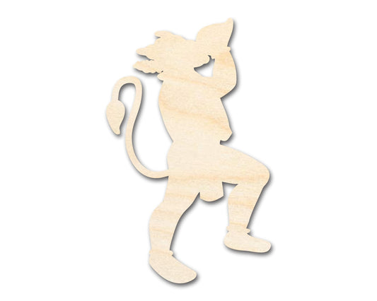 Unfinished Wood Hanuman Shape - Craft - up to 46" - NameSigns.com