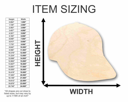 Unfinished Wood Hat Silhouette - Craft - up to 46" DIY - NameSigns.com