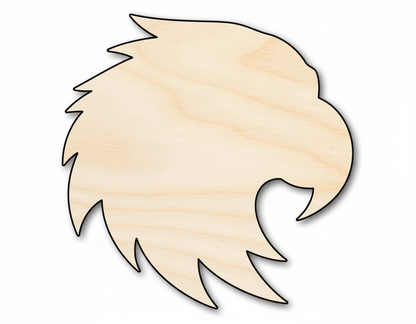 Unfinished Wood Hawk Mascot Shape | DIY Craft Cutout | up to 46" DIY - NameSigns.com