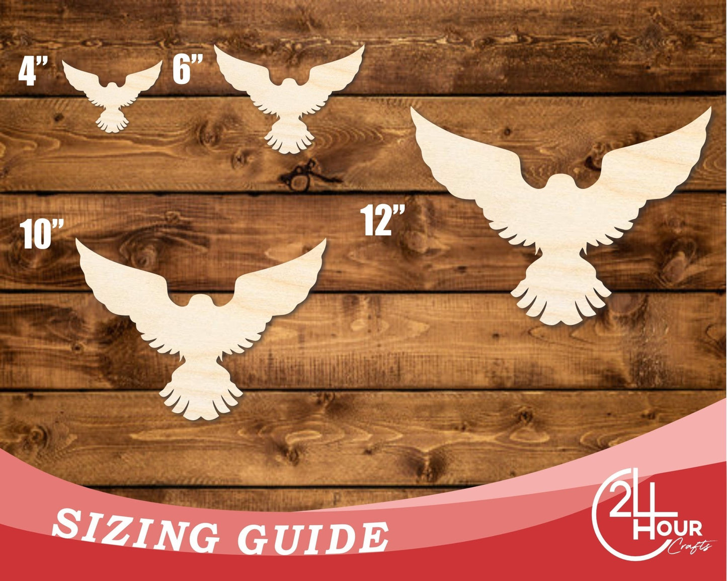 Unfinished Wood Hawk Mascot Shape | DIY Craft Cutout | up to 46" DIY - NameSigns.com