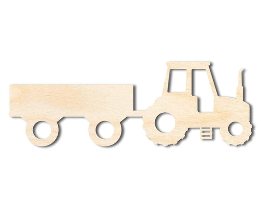 Unfinished Wood Hay Ride Shape | DIY Craft Cutout | up to 46" DIY - NameSigns.com