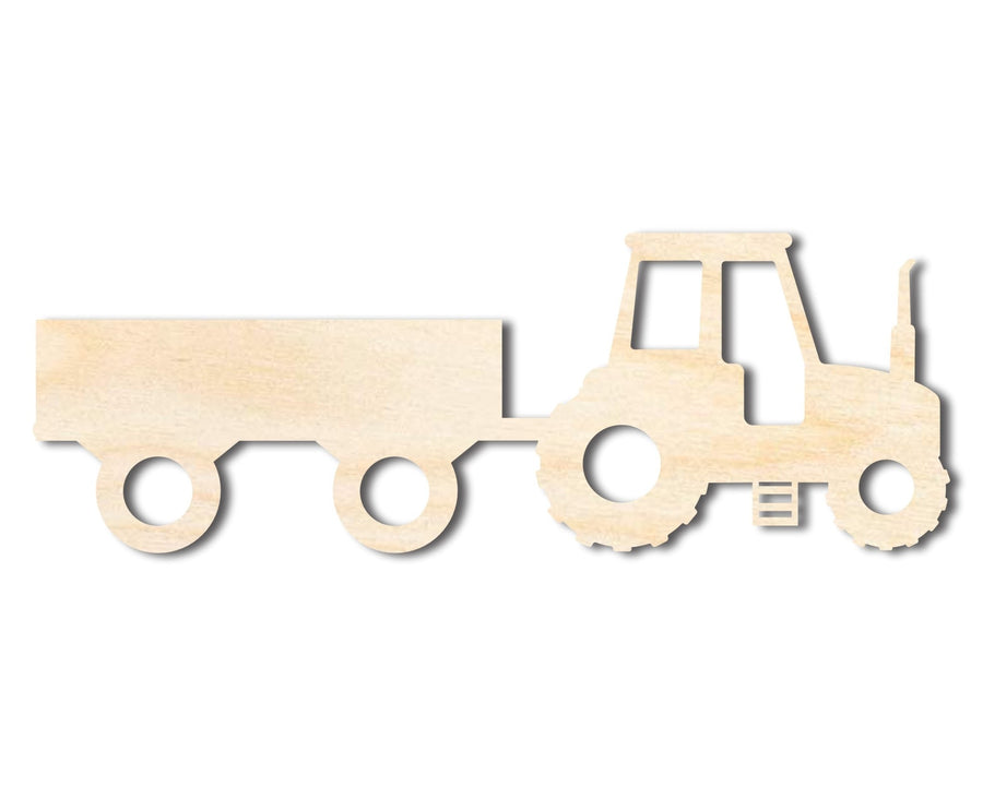 Unfinished Wood Hay Ride Shape | DIY Craft Cutout | up to 46" DIY - NameSigns.com