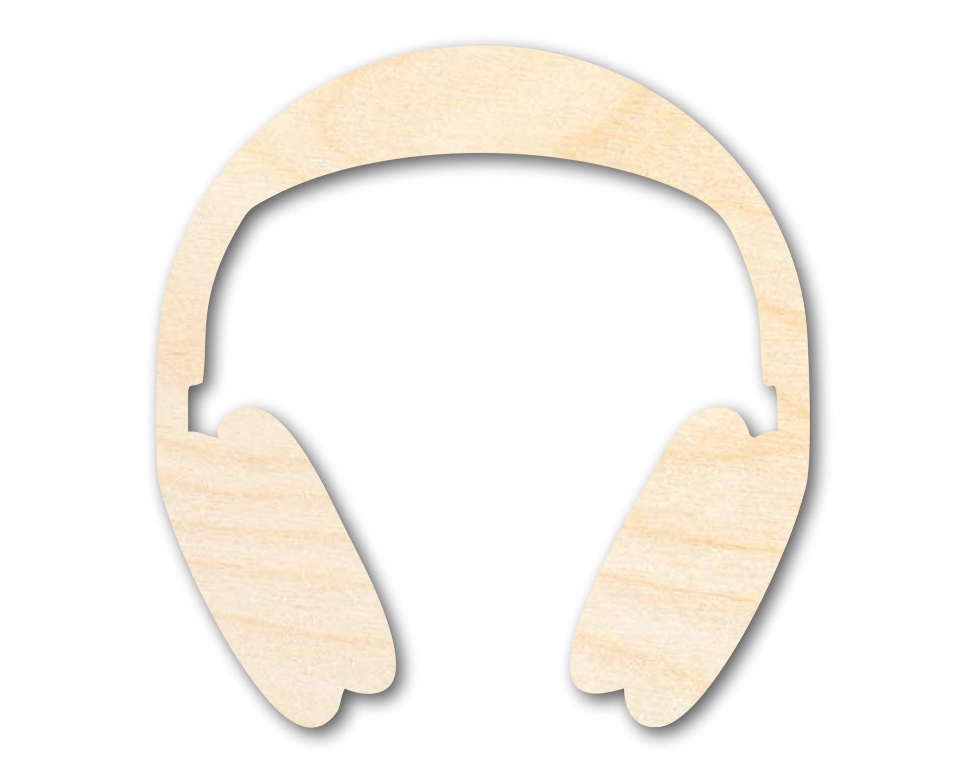 Unfinished Wood Headphones Shape | DIY Craft Cutout | up to 46" DIY - NameSigns.com