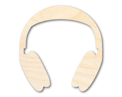 Unfinished Wood Headphones Shape | DIY Craft Cutout | up to 46" DIY - NameSigns.com