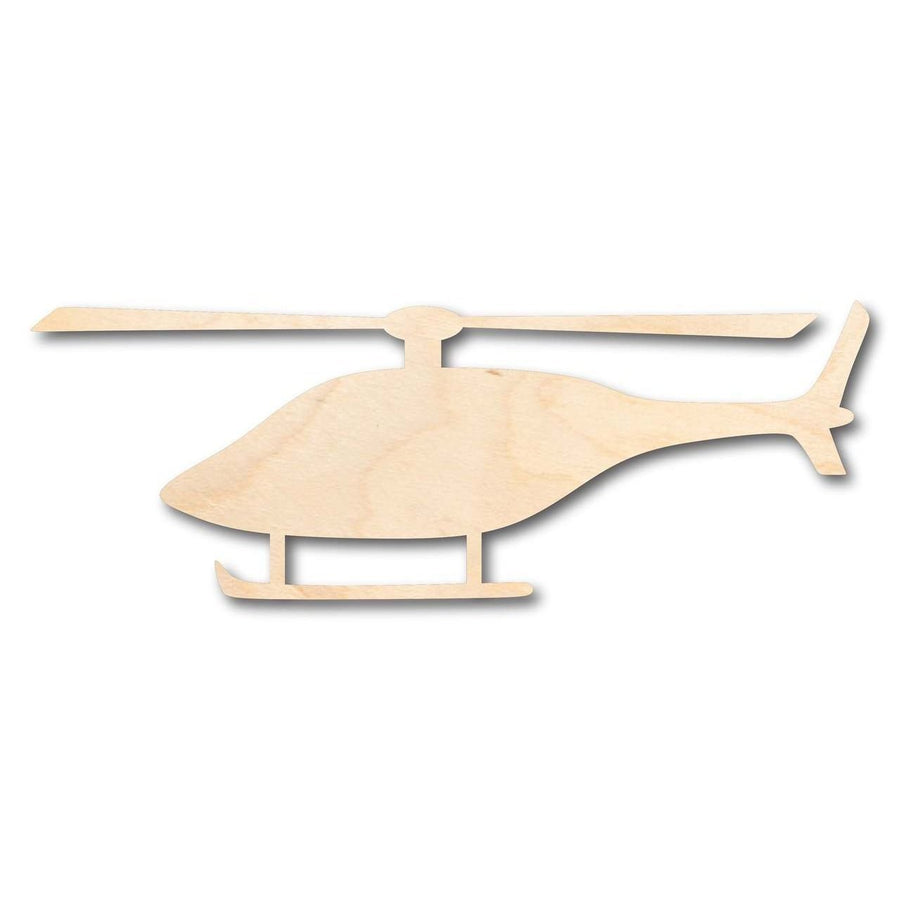 Unfinished Wood Helicopter Shape - Military - News - Craft - up to 46" DIY - NameSigns.com