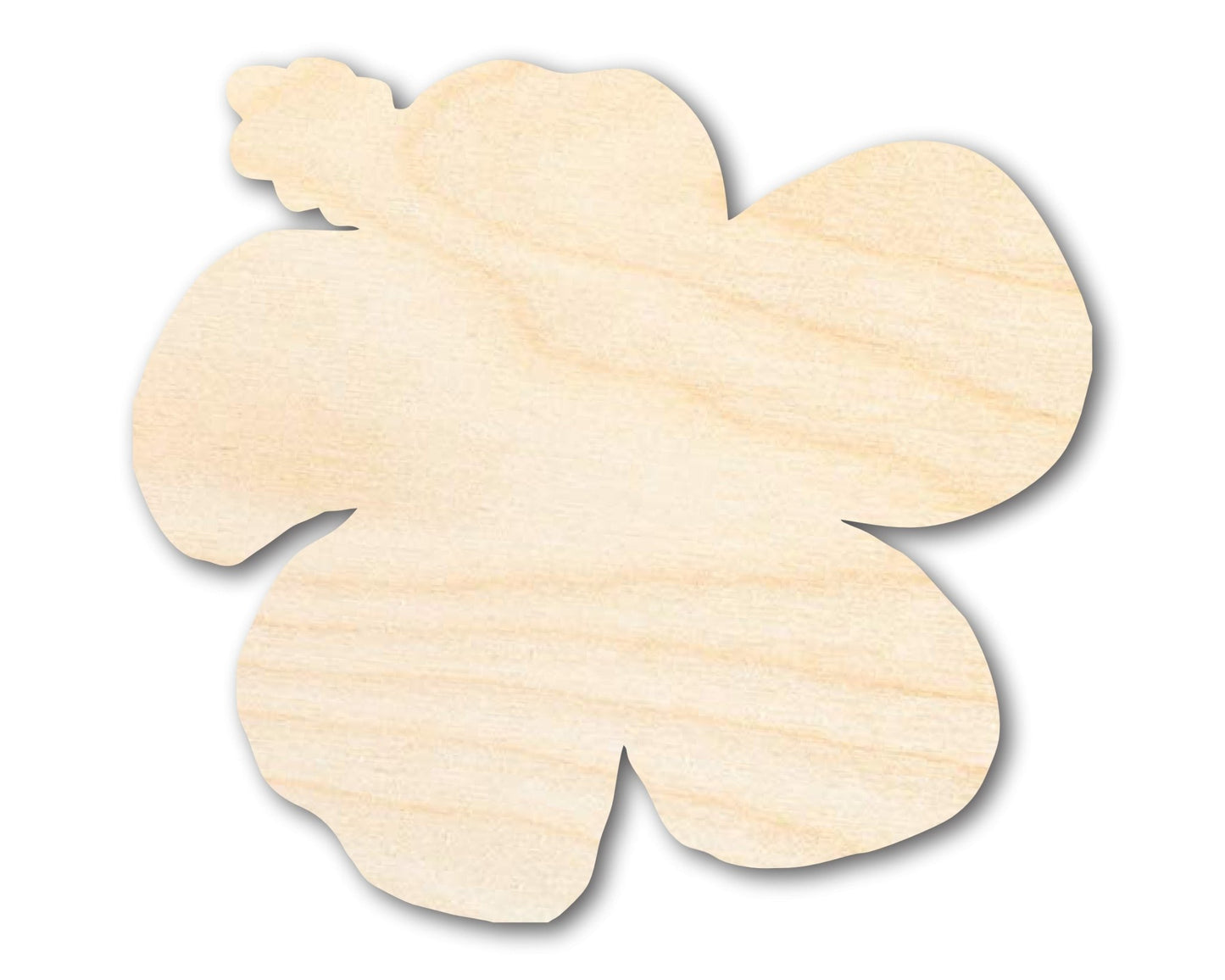 Unfinished Wood Hibiscus Flower Silhouette | DIY Craft Cutout | up to 46" DIY - NameSigns.com