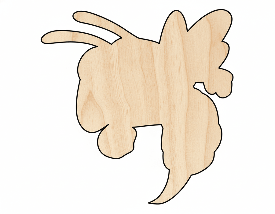 Unfinished Wood Hornet Mascot Shape | DIY Craft Cutout | up to 46" DIY - NameSigns.com
