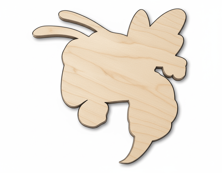 Unfinished Wood Hornet Mascot Shape | DIY Craft Cutout | up to 46" DIY - NameSigns.com