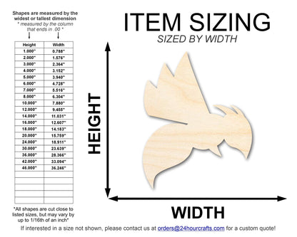 Unfinished Wood Hornet Mascot Shape | DIY Craft Cutout | up to 46" DIY - NameSigns.com