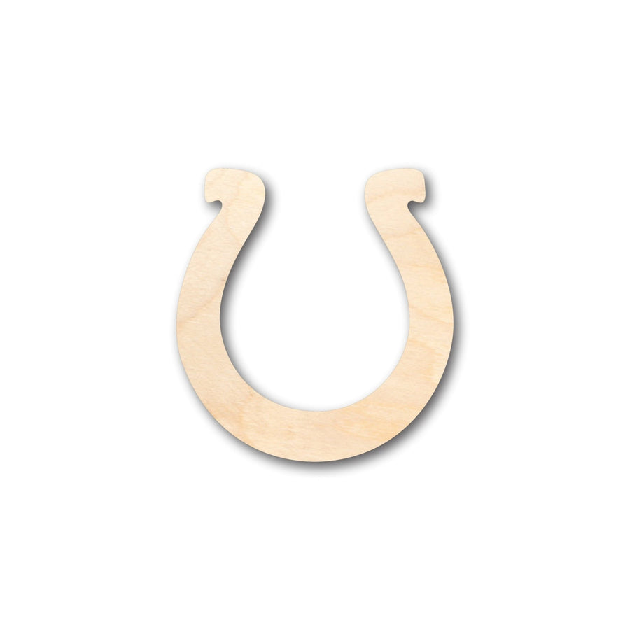 Unfinished Wood Horseshoe Shape - Craft - up to 46" DIY - NameSigns.com