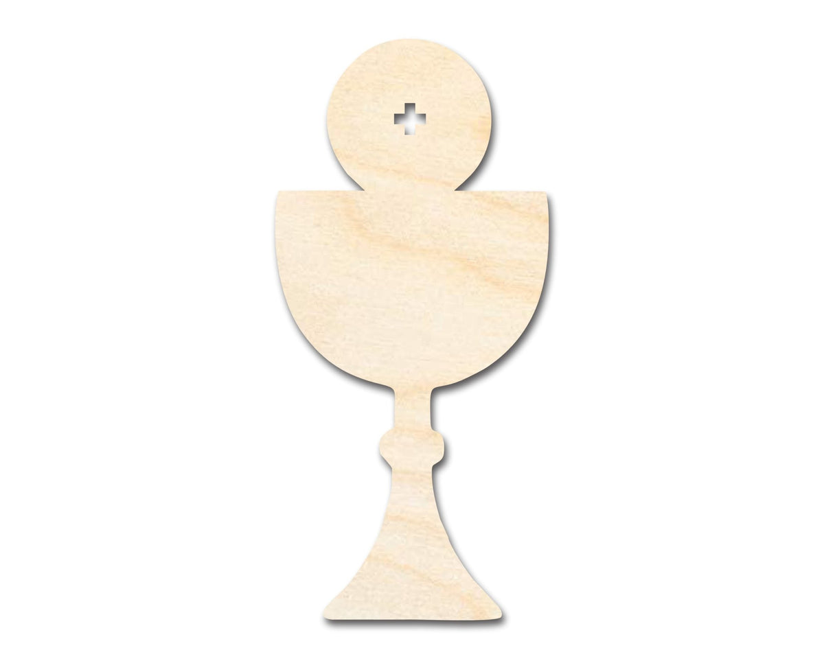 Unfinished Wood Host and Chalice Shape | DIY Craft Cutout | up to 46" DIY - NameSigns.com