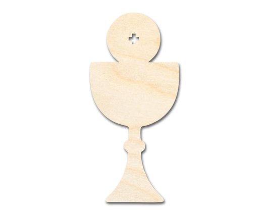 Unfinished Wood Host and Chalice Shape | DIY Craft Cutout | up to 46" DIY - NameSigns.com