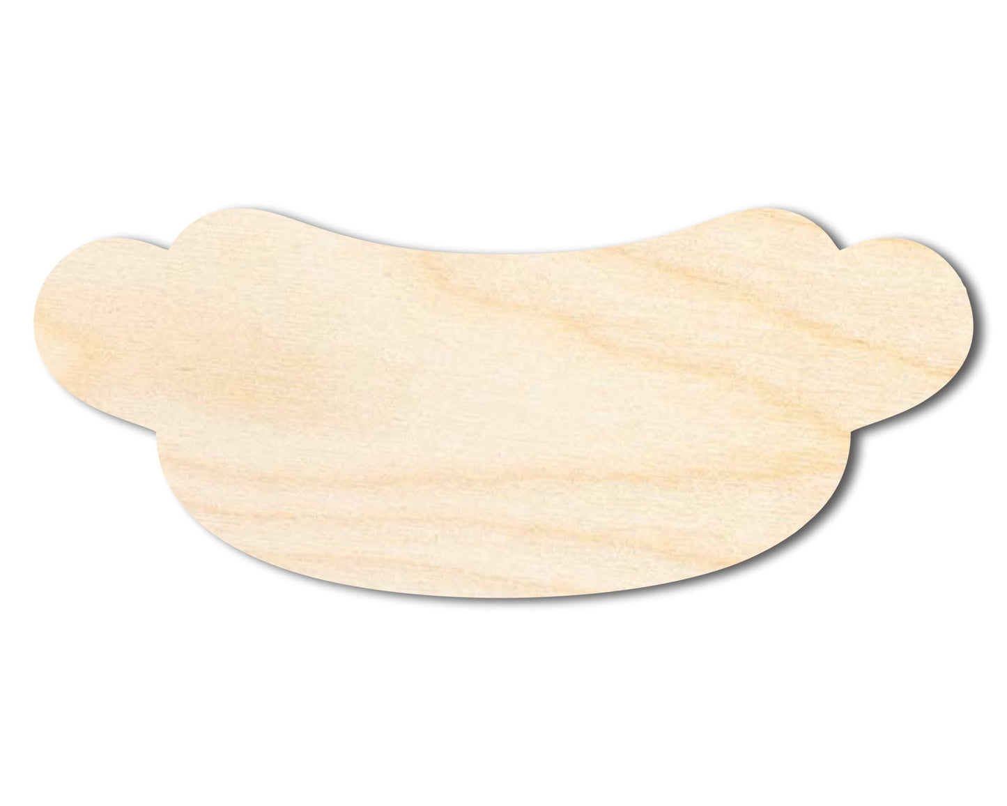 Unfinished Wood Hot Dog Shape | Craft Cutout | up to 46" DIY - NameSigns.com