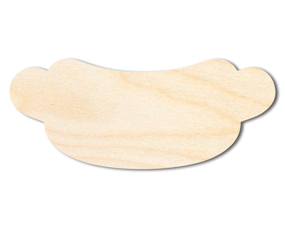 Unfinished Wood Hot Dog Shape | Craft Cutout | up to 46" DIY - NameSigns.com