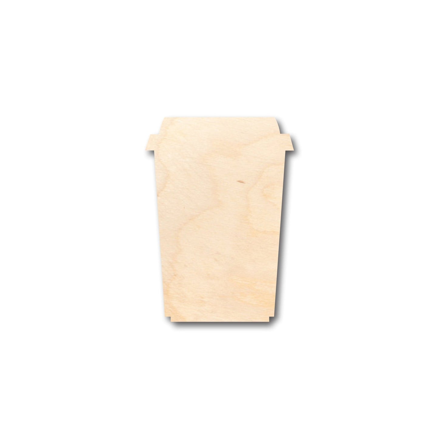 Unfinished Wood Hot Latte Shape - Craft - up to 46" DIY - NameSigns.com