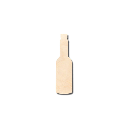Unfinished Wood Hot Sauce Bottle Shape - Craft - up to 46" DIY - NameSigns.com