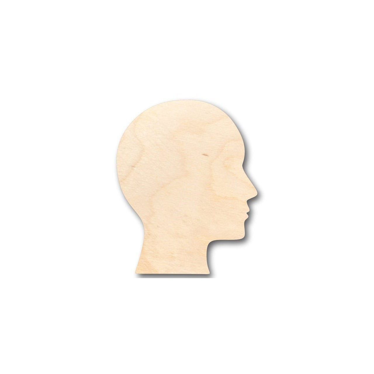 Unfinished Wood Human Head Shape - Craft - up to 46" DIY - NameSigns.com