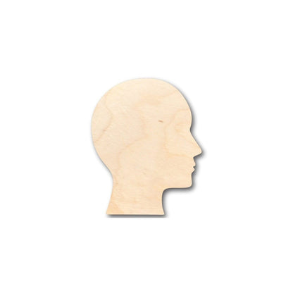 Unfinished Wood Human Head Shape - Craft - up to 46" DIY - NameSigns.com