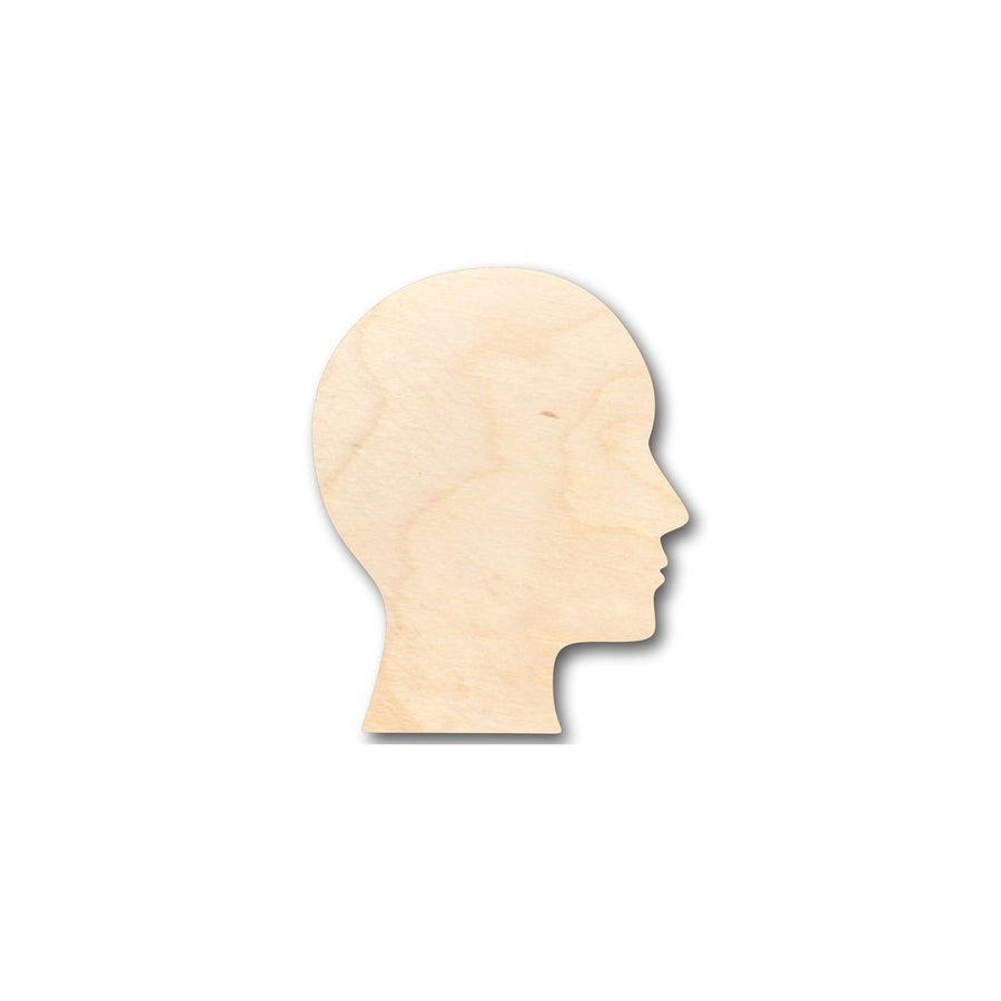 Unfinished Wood Human Head Shape - Craft - up to 46" DIY - NameSigns.com