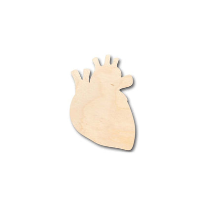 Unfinished Wood Human Heart Shape - Craft - up to 46" DIY - NameSigns.com