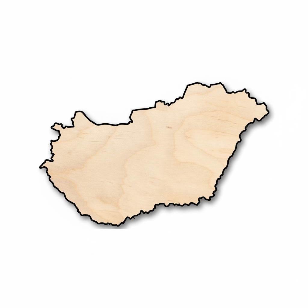 Unfinished Wood Hungary Shape - Country - Craft - up to 46" DIY - NameSigns.com