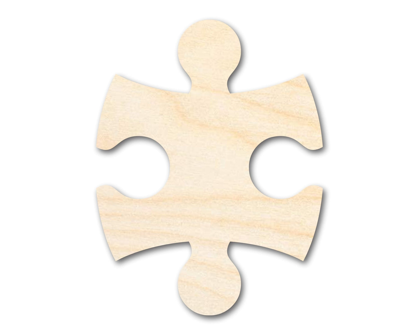 Unfinished Wood Interlocking Puzzle Shape | Autism Awareness | Craft Cutout | up to 46" DIY - NameSigns.com