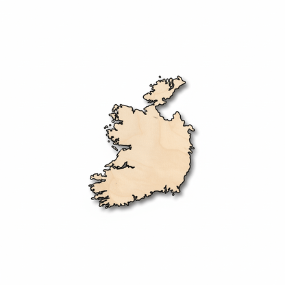 Unfinished Wood Ireland Shape - Country - Craft - up to 46" DIY - NameSigns.com