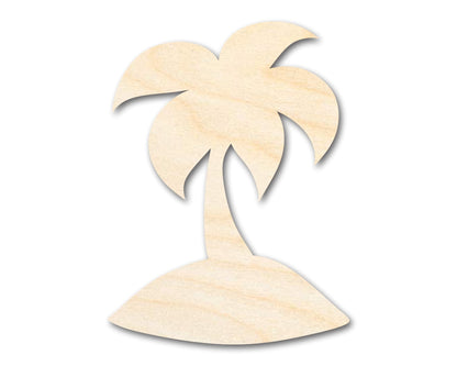 Unfinished Wood Island Palm Tree Shape - Craft - up to 46" DIY - NameSigns.com