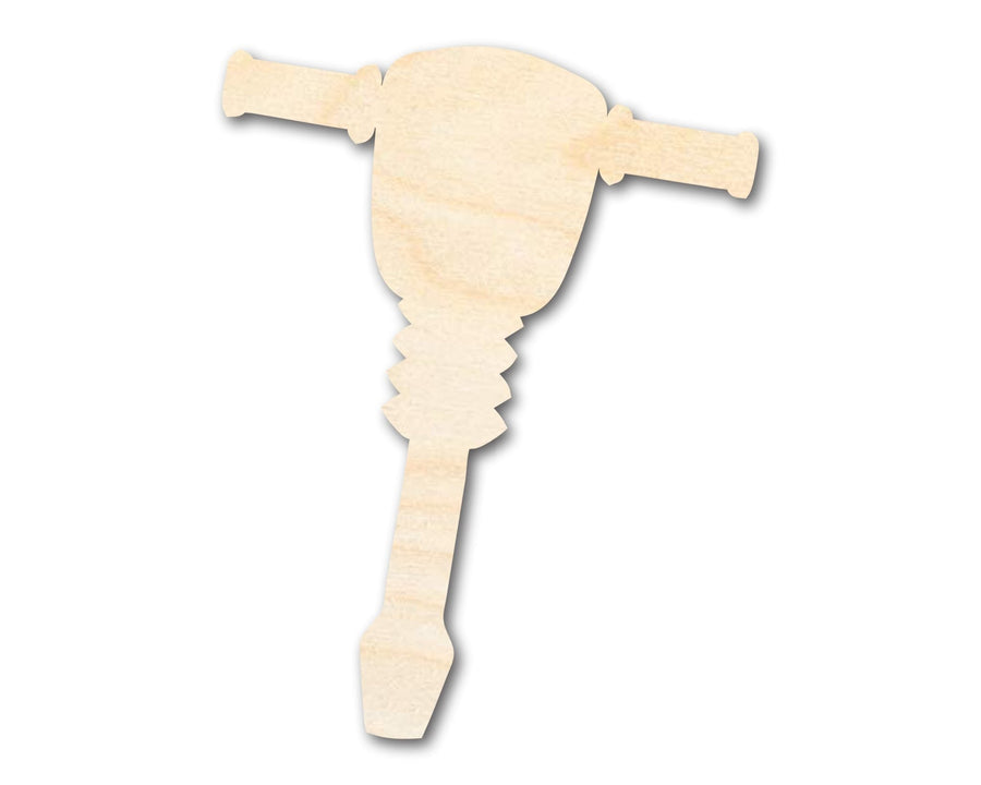 Unfinished Wood Jack Hammer Shape | DIY Craft Cutout | up to 46" DIY - NameSigns.com
