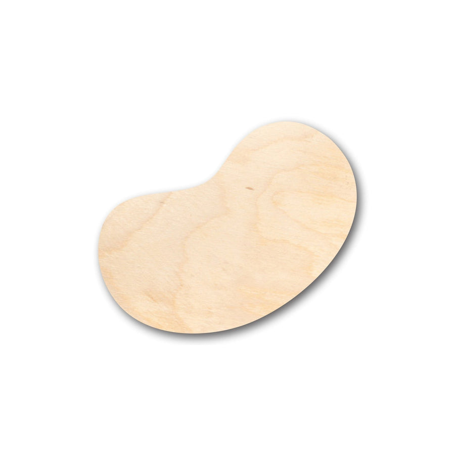 Unfinished Wood Jellybean Shape - Craft - up to 46" DIY - NameSigns.com