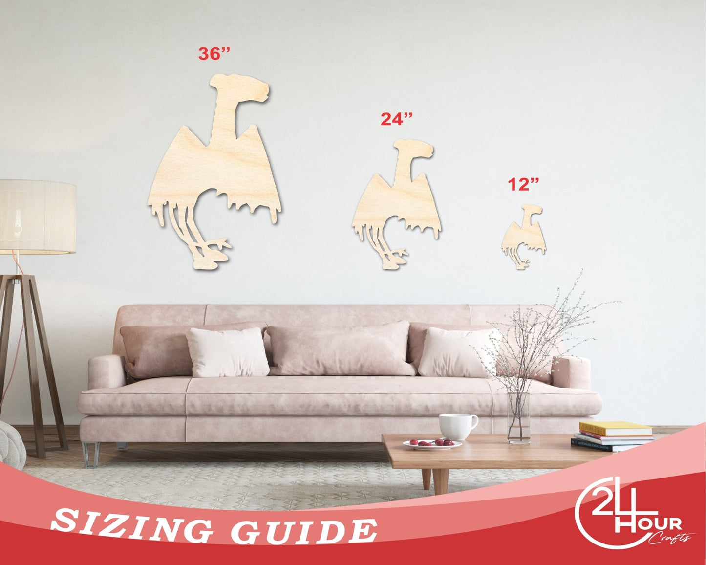 Unfinished Wood Jersey Devil Shape - Craft - up to 46" - NameSigns.com