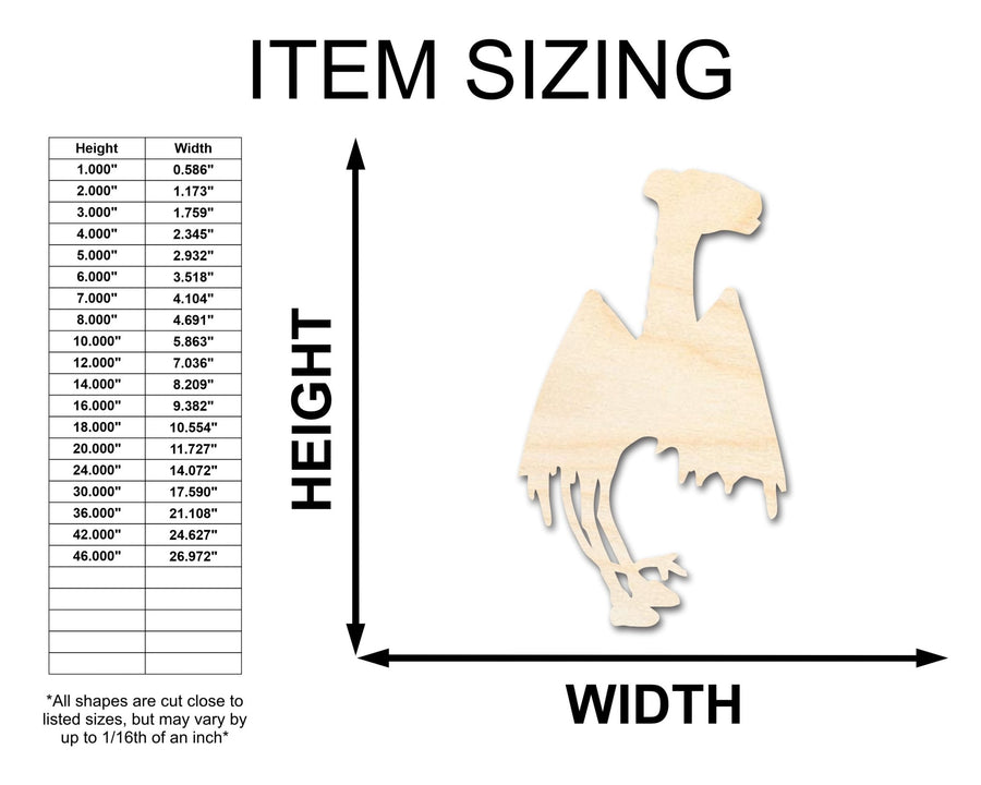 Unfinished Wood Jersey Devil Shape - Craft - up to 46" - NameSigns.com