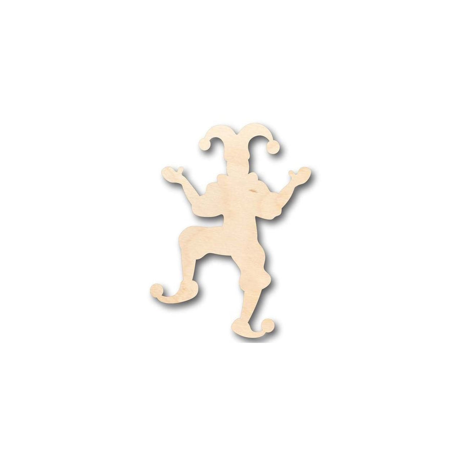 Unfinished Wood Jester Shape - Joker - Craft - up to 46" DIY - NameSigns.com