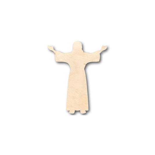 Unfinished Wood Jesus Preaching Shape - Easter - Christian - Craft - up to 46" DIY - NameSigns.com