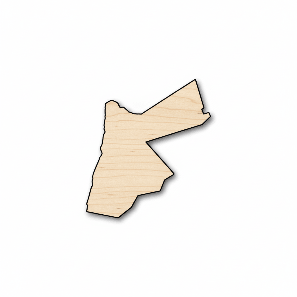 Unfinished Wood Jordan Shape - Country - Craft - up to 46" DIY - NameSigns.com