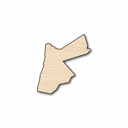Unfinished Wood Jordan Shape - Country - Craft - up to 46" DIY - NameSigns.com