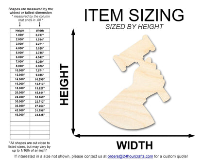 Unfinished Wood Judge Shape | DIY Craft Cutout | up to 46" DIY - NameSigns.com