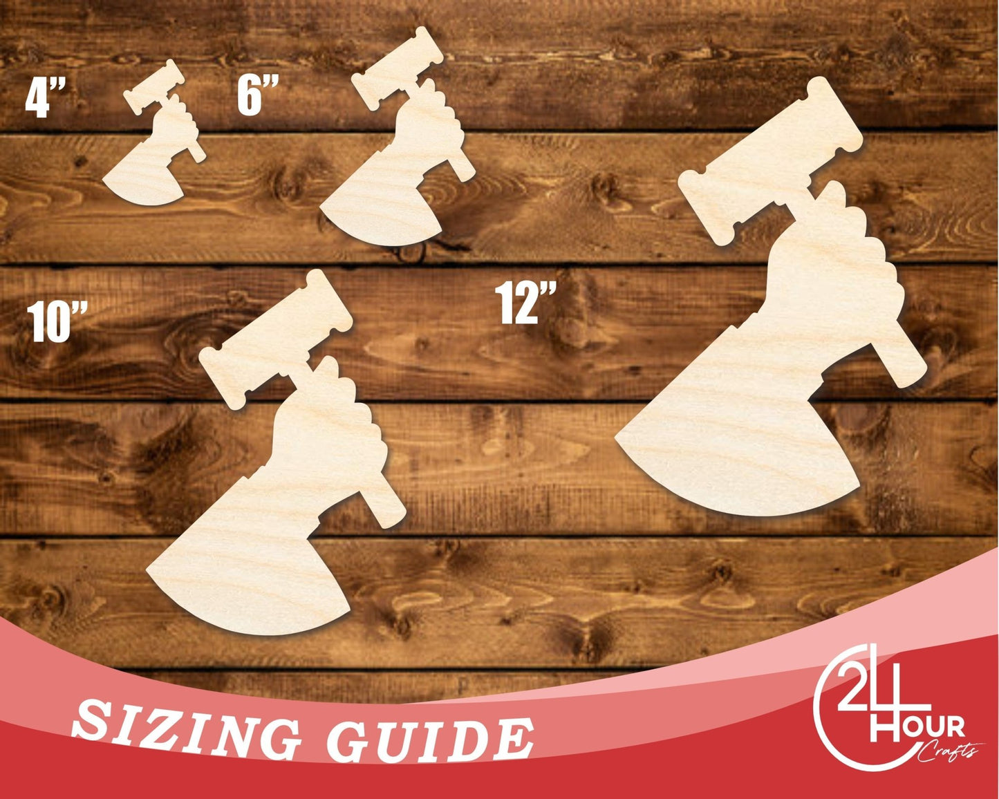 Unfinished Wood Judge Shape | DIY Craft Cutout | up to 46" DIY - NameSigns.com