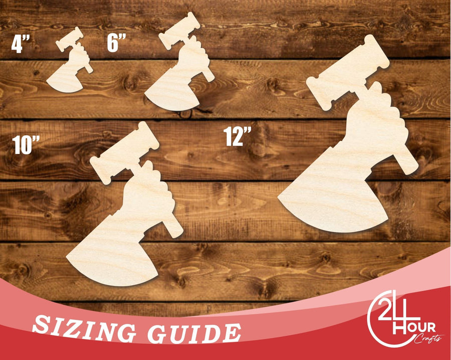 Unfinished Wood Judge Shape | DIY Craft Cutout | up to 46" DIY - NameSigns.com