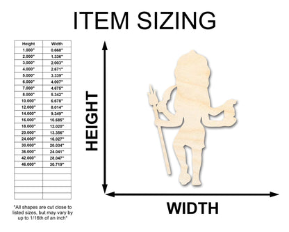 Unfinished Wood Kali Shape - Craft - up to 46" - NameSigns.com