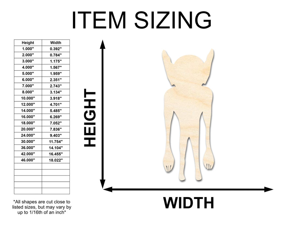 Unfinished Wood Kentucky Goblin Shape - Craft - up to 46" - NameSigns.com