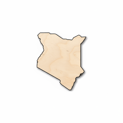 Unfinished Wood Kenya Shape - Country - Craft - up to 46" DIY - NameSigns.com