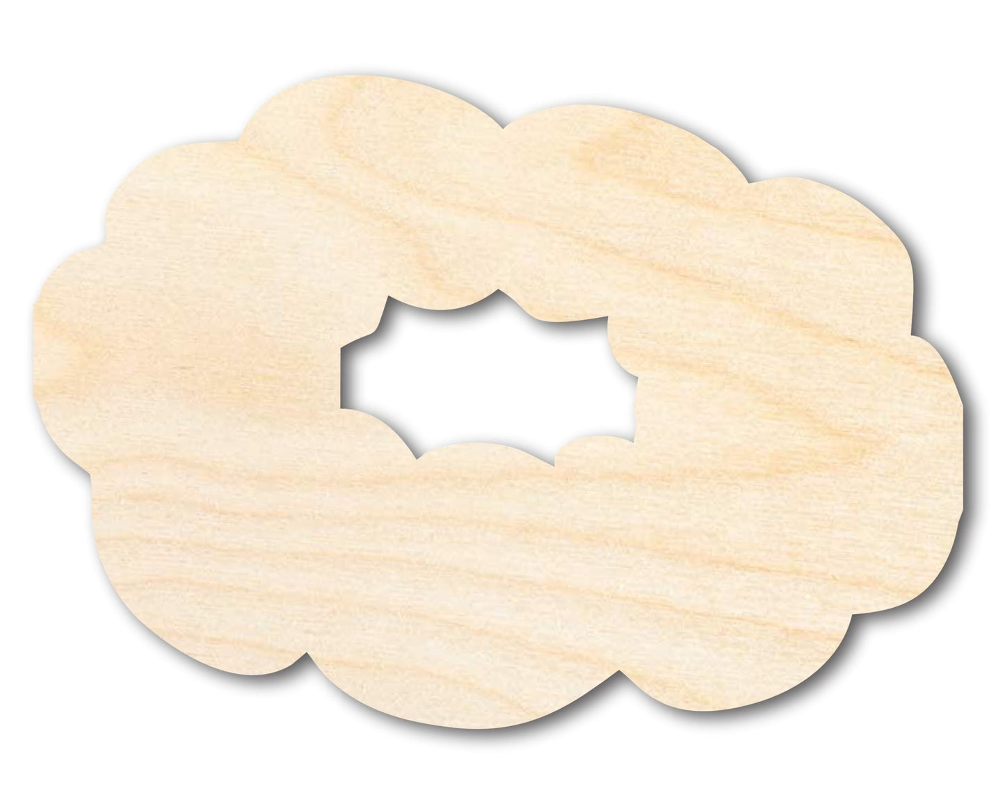 Unfinished Wood King Cake Silhouette | Mardi Gras | DIY Craft Cutout | up to 46" DIY - NameSigns.com